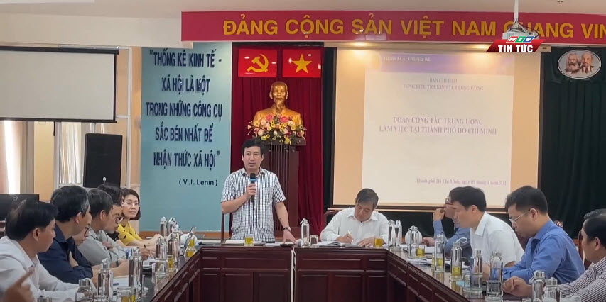 Đoàn công tác Tổng điều tra kinh tế Trung ương làm việc với Cục Thống kê TP. Hồ Chí Minh